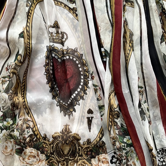 Dolce and Gabbana silk chiffon dress runway 2018 size 44 fits medium - Picture 2 of 5